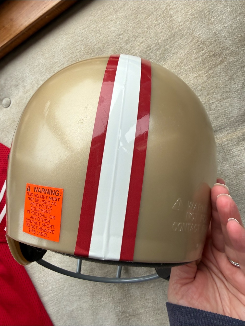 San Francisco 49ers Kids Boys M Medium football Costume: Jersey, Helmet, pads - Picture 4 of 7